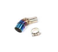 Tubo di Scarico per Moto Per R3 R30 R25 Per MT03 Per YZF-R3 2013-2016 Moto Fuga Moto Scarico Centrale Collegamento Tubo Adattatore Connettore Modificato Mid(Blu)
