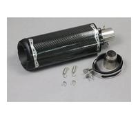 Tubo di Scarico per Moto Per Z1000 R1 Per GSR750 Per MT09 R6 CBR 51mm Tubo Di Scarico Moto Due Fratelli Silenziatore CNC Acciaio Fuga Moto(Nero)