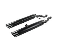 Tubo di Scarico per Moto Silenziatore Di Arico Moto Adatto Per BMW Per Silenziatori Slip On Classici R18 Di Arico Slip-on Per Tubo Di Coda(Black silver)