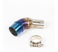 Tubo di Scarico per Moto Silenziatore Di Collegamento Sistemi Di Fuga Moto Silenziatore Modificato Tubo Di Collegamento Centrale Per YZF R25 R3 Per MT-03 Per MT03(Blu)