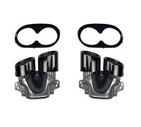 Tubo di Scarico per silenziatore paraurti Posteriore Auto per Mercedes Benz Classe A CLA W177 C118 A35 CLA35 AMG 2020 2021 2022 2023 2024 Up To A45 CLA45 AMG,Black
