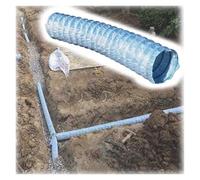 Tubo di scarico perforato per un efficiente drenaggio di pendii, giardini e paesaggi, soluzione francese per la gestione dell'acqua del cortile