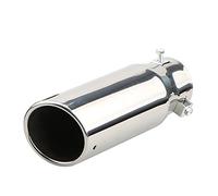 Tubo Di Scarico,Punta Scarico 65 Mm Punta Del Tubo Scarico Per Auto In Acciaio Inossidabile Tubo Uscita Della Marmitta Punta Scarico Automatico Punta Per Silenziatore Scarico Decorazione Della Coda