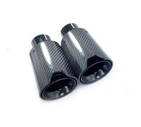 Tubo di Scarico Puntale Per Marmitta Di Scarico Posteriore Nero Lucido Da 2 Pezzi Per BMW Punte Universali Per Marmitte(ID 51mm-OD 105mm)