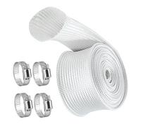 Tubo di scarico resistente al calore premium 25mm per generatori di corrente e riscaldatori da parcheggio, lunghezza 200 cm, con 4 clip in acciaio inossidabile per sicurezza duratura