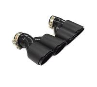 Tubo di Scarico Terminale Di Scarico Doppio Terminale Di Scarico A Forma Di H Per BMW Per 525i 528i 530i G30 G31 2018+ Ugello Di Scarico Serie 5(Carbon C)