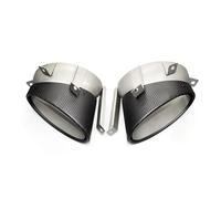 Tubo di Scarico Terminale Di Scarico Ovale In Fibra Di Carbonio Per R8 V10 2010-2015 Terminale Di Scarico Auto Effetto Carbonio Terminali Di Scarico Auto(Style B)