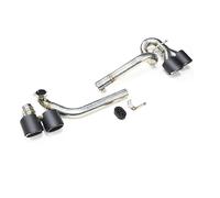 Tubo di Scarico Terminale Di Scarico Per Auto Per BMW Per Serie 5 E60 520i 523i 525i Aggiornamento Paraurti Posteriore Per M5 Di Scarico Quadruplo(Carbonio)
