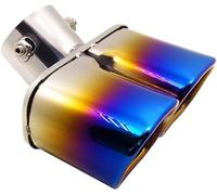 tubo di scarico Tubo di scarico Silenziatore per auto Punta del tubo posteriore Coda Gola per Peugeot 308 408 307 3008 4008 scappamento(Multi-colored)