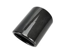 Tubo di Scarico Tubo di Scarico Universale per Auto Copertura in Fibra di Carbonio Punta del Tubo di Scarico Alloggiamento della Punta di Scarico Tubo di Scarico per Auto(Glossy Outlet 76mm)