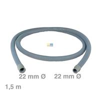 Tubo Di Scarico Universale 1,5M 22/22MmØ Per Lavatrice E Lavastoviglie