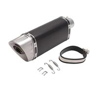 Tubo Di Scarico Universale Moto Da 50,8 Mm Per MT10 Per ZX6R Per S1000RR Per ER6N Silenziatore Modificato In Fibra Carbonio DB Killer Moto Tubo Scarico(Nero)