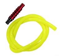 Tubo di sfiato del serbatoio del carburante con valvola inversa integrata e tubo dell'olio per moto per una corretta ventilazione del serbatoio del carburante (rosso)