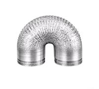 Tubo di sfiato flessibile in alluminio per resistenza alle alte temperature in applicazioni di riscaldamento, ventilazione e aria condizionata (300 cm)