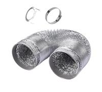 Tubo di sfiato per condotte, Tubo flessibile di sfiato dell'asciugatrice Condotto dell'aria Ø 80/100/110/120/150/160/170/180/200 mm 2 morsetti Include tubo flessibile for aria condizionata for ventila