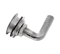 Tubo di sfiato piegato in acciaio inossidabile per installazioni marine e camper presenta un design aerodinamico che supporta il flusso d'aria ininterrotto in luoghi ristretti