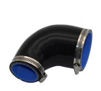 Tubo di silicone per tubo di aspirazione dell'auto Tubo flessibile di aspirazione del filtro dell'aria intrecciato in silicone, connettore di accoppiamento a 90 gradi for turbo intercooler universale,