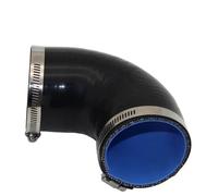 Tubo di silicone per tubo di aspirazione dell'auto Tubo flessibile di aspirazione del filtro dell'aria intrecciato in silicone, connettore di accoppiamento a 90 gradi for turbo intercooler universale,