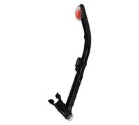 Tubo di snorkel secco in PVC Silicone facile respiro luminoso Swimming Snorkel Tube per gli appassionati di immersioni per gli attrezzi da snorkeling professionale Equipaggiamento (Nero)