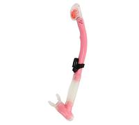 Tubo di snorkel secco in PVC Silicone facile respiro luminoso Swimming Snorkel Tube per gli appassionati di immersioni per gli attrezzi da snorkeling professionale Equipaggiamento (Rosa)