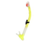 Tubo di snorkel secco in PVC Silicone facile respiro luminoso Swimming Snorkel Tube per gli appassionati di immersioni per gli attrezzi da snorkeling professionale Equipaggiamento (Giallo)
