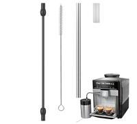 Tubo di sostituzione del tubo del latte, tubo del latte della macchina del caffè | Set di tubi in silicone morbido e metallo con spazzola per la pulizia,Parti di ricambio, accessori per tacchetti da