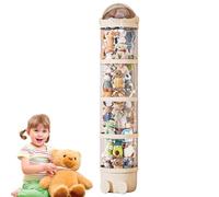 Tubo di stoccaggio verticale per giocattoli | Scatola giocattolo morbida trasparente per camera da | Organizer per bambole in peluche e schermo per giocattoli | Pratica scatola di