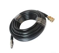 Tubo di uscita dell'acqua progettato per macchine per la pulizia ad alta pressione, con testa maschio da 1/4, lunghezza 5 m e 10 m, per lavaggio auto e giardino (10 m)