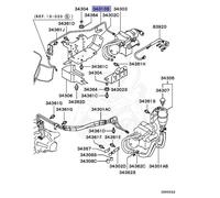 TUBO DIFFERENZIALE/POMPA AYC TUBE DIFF MITSUBISHI LANCER EVO 7 8 9 RS MR580038