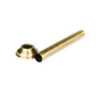 Tubo Diritto Bronzo Per Wc Con Rosone Diam. 30 Mm Porta E Bini