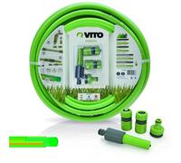 Tubo D'Irrigazione Giardino Vito PVC Rinforzato 10 M Diametro 15mm + Accessori