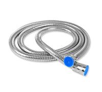 Tubo doccia 150 cm, tubo doccia in acciaio inox con doppia protezione contro la torsione, tubo universale per doccia, interfaccia G1/2, pantaloni con guarnizioni, rubinetti da bagno, tubi doccia
