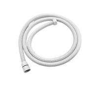 Tubo Doccia Anti-Piega & Antigoccia, Flessibile Doccia Nero Bianco Raccordo For Bagno Tubo Bagno Acciaio Inossidabile 150 Cm Dell'acqua Cromato Spazzolato Oro Grigio Bronzo(White)