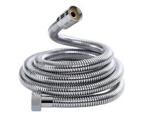 Tubo doccia di ricambio, Tubo flessibile for doccia in acciaio inossidabile 304 multicolore, diverse misure(Silver,5.0m)