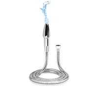 Tubo doccia profonda per doccia con tubo doccia da 59 pollici (argento)