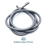 TUBO DOCCIA RETINATO GRIGIO in NYLON per BARCA CAMPER NAUTICA mt 2,5 - 4 - 6