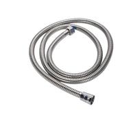 Tubo Doccia Tubo flessibile for doccia da 1/2" in acciaio inossidabile, 1,5/2,0 m, colore argento, for soffione doccia, soffione doccia e rubinetto for vasca.(2.0M)