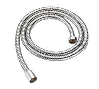 Tubo Doccia Tubo flessibile for doccia in acciaio inox, 1,5 m, nero, flessibile, lungo, for bagno, prolunga, tubo di estensione, accessori for il bagno(Silver)