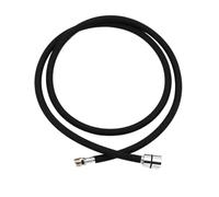 Tubo Doccia Tubo Idraulico Di Ricambio For Rubinetto Estraibile Da 150/180/200/300 Cm Flessibile For Intrecciato In Nylon For Cucina/lavabo 15 Mm(Black,150cm)