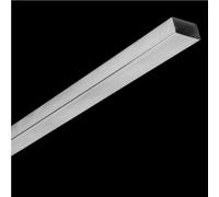 Tubo dritto quadrato rettangolare in lega di alluminio 6063 lungo 100/250 mm, tubo quadrato in lega di alluminio 1 pz(250MMX10X25X1MM)
