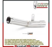Tubo Elimina Kat MIVV Decatalizzatore inox per Kawasaki Zx-6 R 636 2013 > 2016