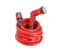 FITT YOYO 10 m, Tubo Acqua da Giardino Estensibile per Irrigazione con Pistola Multigetto, Rosso