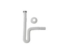 Tubo estensibile per sifoni con rosone tipo Lux 1" x 26mm