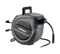 Tubo estraibile automatico per compressore a parete su naspo 20mt 17bar