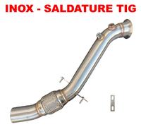 Tubo FAP DPF Downpipe BMW Serie 3 Coupe E92 320d 177 CV N47 D20 T8 ACCIAO INOX