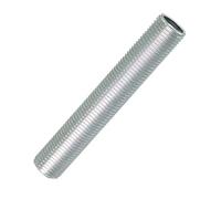 Tubo filettato FE M10x1, in ferro zincato, lunghezza: 60 mm, filettatura fine, 5 pezzi, per lampadari e collegamenti.