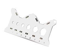 Tubo filettato per bulloni, identificatore portatile in acciaio , scheda di misurazione standard su entrambi i lati, strumento di rilevamento preciso della filettatura, ricerca di bulloni e viti