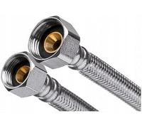 Tubo flessibile 1/2 x 3/8 pollice - prolunga in acciaio inox 500mm - tubo di collegamento per rubinetto e miscelatore