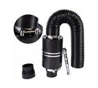 Tubo Flessibile 1 Set Universale Auto Filtro Aria Fredda Alimentazione Chiuso Aspirazione Tubo Induzione Kit Flessibile Adattatori Filtro Aria Soffietto Fibra Carbonio Tubo Aspirazione Aria
