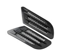 Tubo Flessibile 2 Pezzi Accessori Auto Esterno Presa D'aria Laterale Auto Copertura Foro Griglia Aspirazione Decorazione Condotto Adesivo Plastica ABS(Nero)